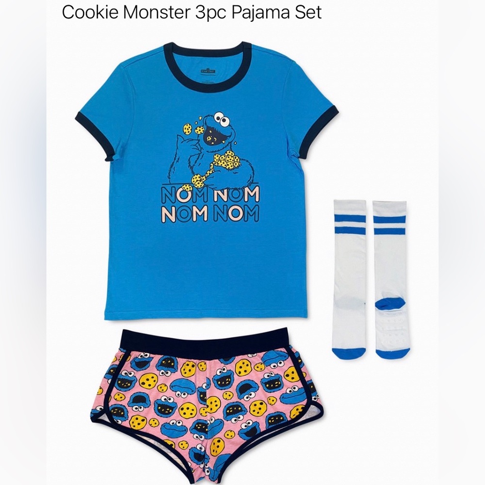 Cookie Monster PJ Set